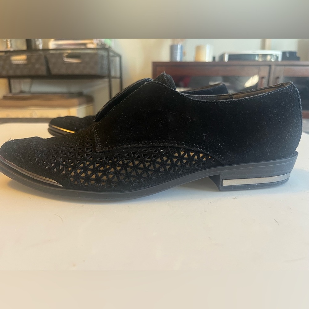 Womens Fergie Inca Black Suede Footwear - size 7.5 - Picture 2 of 8